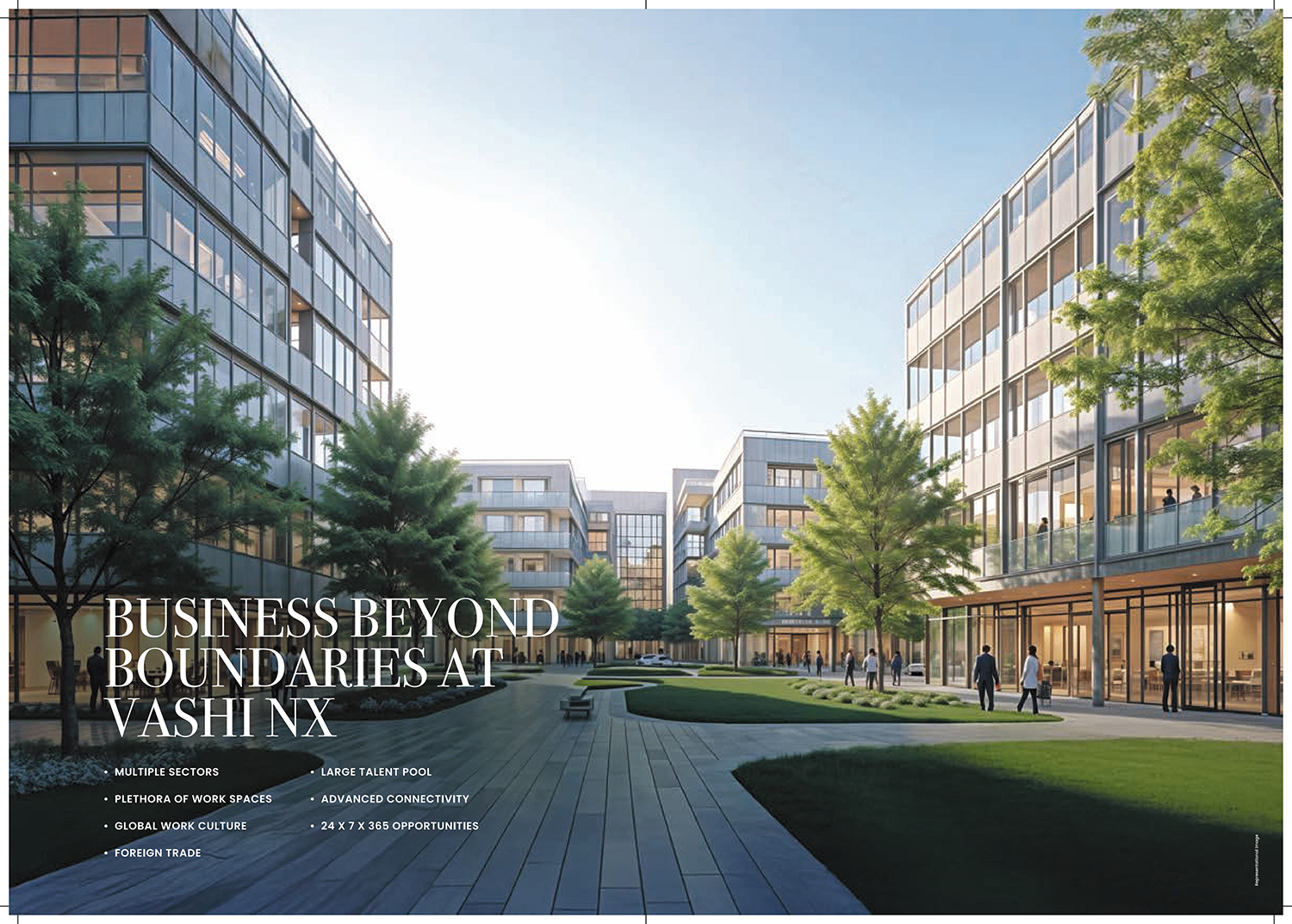 An impression of the integrated amenities at Raheja World Trade Centre